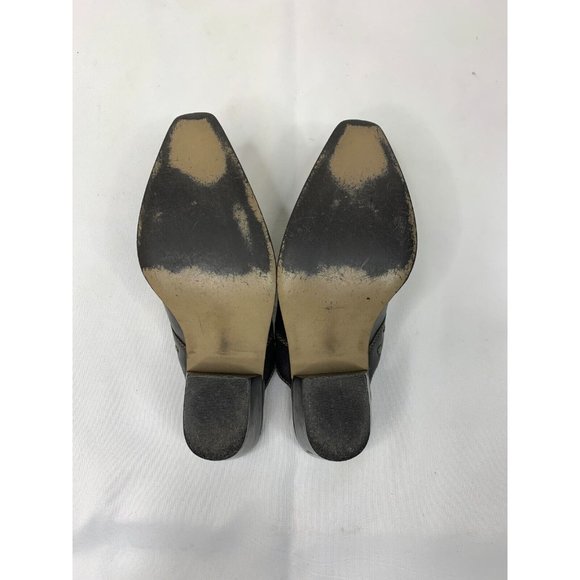 Victoria Spencer Womens 6M Brown Ranger Mule Heel Studded Slip On Clog Shoes - Picture 11 of 11